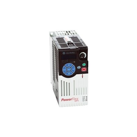 Allen-Bradley PowerFlex 525 VSD 240V IP20 5A 0.75kW ND and HD Frame A No EMC