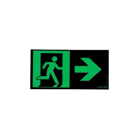 Stanilite Emergency Diffuser Evago 24M Black Picto Silk Screen Right