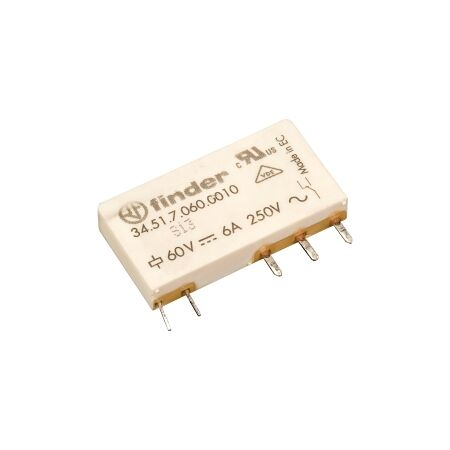 Finder 34 Series Slim Printed Circuit Board Relay 6A 1 Changeover 5V DC Coil