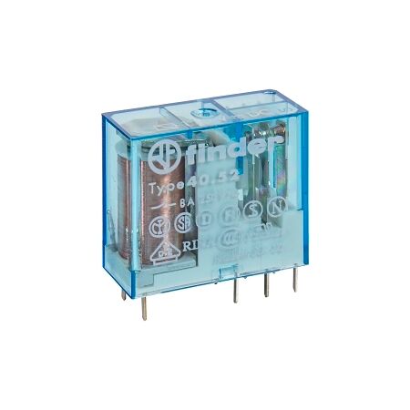 Finder 40 Series Miniature Printed Circuit Board Relay 8A 2 Changeover 110V DC Coil