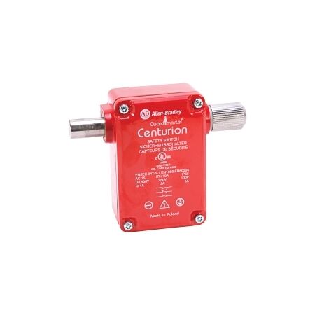 Allen-Bradley 440K Centurion Guardlock Switch 2NC Safety 1NO Auxiliaty Left Bolt Alloy Red M20