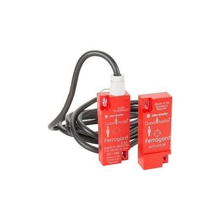 Allen-Bradley 440N Ferrogard FRS2 ABS Red Switch Actuator 250V AC 2A 1NC Safety 1NO Aux 2m
