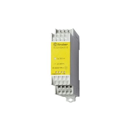 Finder 7S Series Safety Relay Forcibly Guided 6A 1 N.O. 1 N.C. 240V AC Coil Gold Contacts