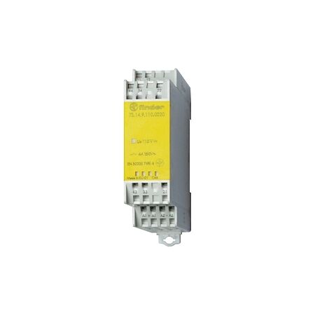 Finder 7S Series Safety Relay Forcibly Guided 6A 120V AC Coil 3 N.O. 1 N.C. Contacts
