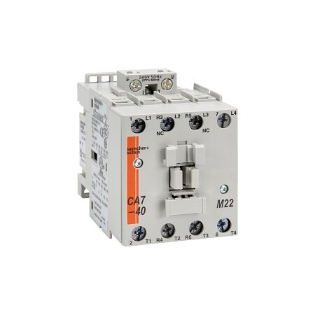 S+S CA7 Contactor 20kW 4Pole 240VAC Coil 2NO 2NC Contact Auxiliary
