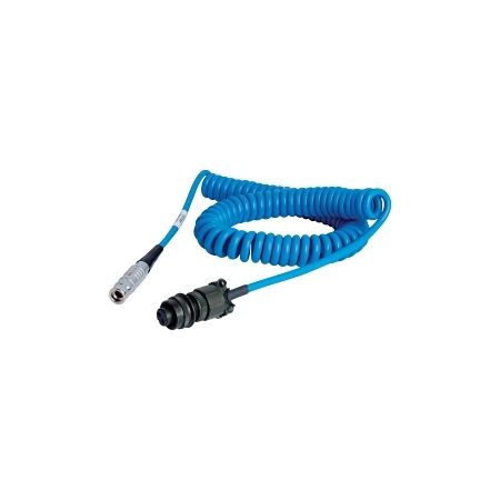 Allen-Bradley 1443 Accelerometer Data Collector Cable Coiled 2 Pin Lemo Connector 2m