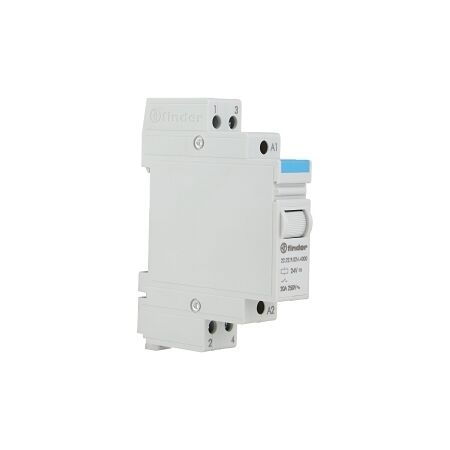 Finder 22 Series Modular Monostable Relay 20A 24V DC Coil 2 Normally Open Contacts