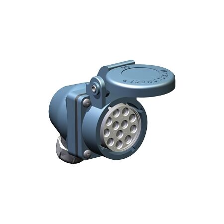 PROCONECT 3PSS Socket Outlet, 12 PIN, 10A 500V AC