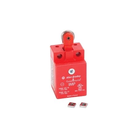 Allen-Bradley 440P Safety Limit Switch 15mm Mini Plastic Top Push Roller 1NO 1NC BBM 1/2Inch NPT