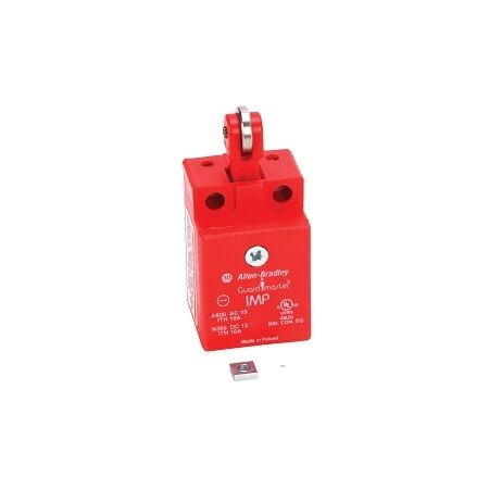 Allen-Bradley 440P Safety Limit Switch 15mm Mini Plastic Top Push C-Roller 1NO 1NC BBM 1/2Inch NPT