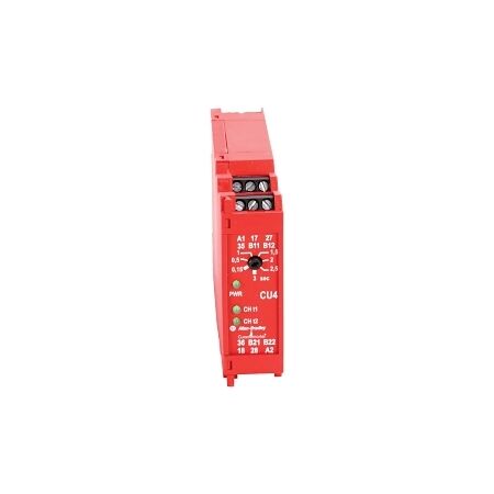 AB 440R MSR Safety Relay CU4 Off Delay 24VAC/DC 1NC/2NC-IN 2NO-SFTY 1NC-AUX 0.15-3S