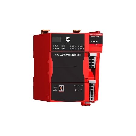 Allen-Bradley Compact GuardLogix 5380 SIL2 Pro 10MB Controller Mem and 5MB Safety Mem 180 Nodes M