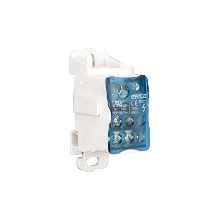 nVent ERIFLEX Distribution Blocks 125A Cu In 1 x 10 to 35mm Out 1 x 6 to 16mm and 6 x 2.5 to 16mm
