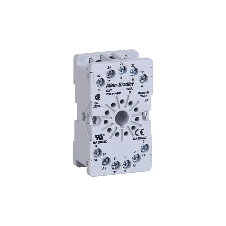 Allen-Bradley 700-H Tube Base Socket 11Pin Screw Terminals Guarded Touch Safe Terminal Construction