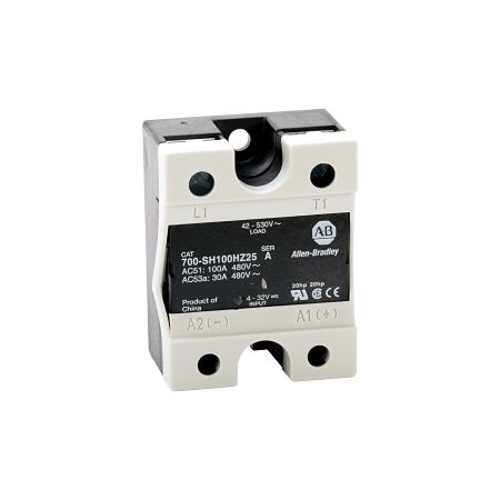 Allen-Bradley 700-SH Relay Hockey Puck Zero with Output of 100A at 42-530VAC Rated Input of 4-32VDC