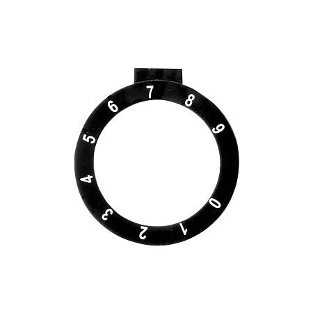 Allen-Bradley 800F Legend Plate Potentiometer Numerical Scale 0-9