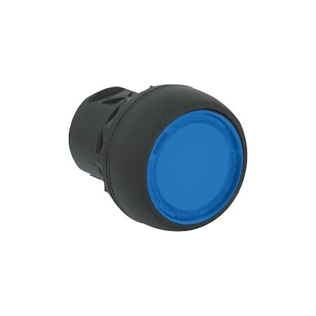 Allen-Bradley 800F Pushbutton 22.5mm Head Only Plastic Momentary Flush Blue Cap Illuminated