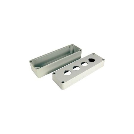 Allen-Bradley 800H Enclosure ThermoPlas Poly 4 Holes 3 4 Inch Conduit Entry Grey for 30.5mm PB