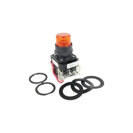 Allen-Bradley 800H Pilot Light 30.5mm Complete Plastic FS PTT INC 120V AC Amber