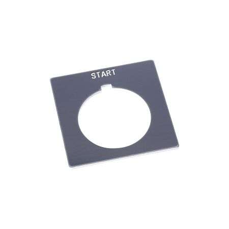 Allen-Bradley 800H Legend Plate 47 X47mm, Standard, START, Grey