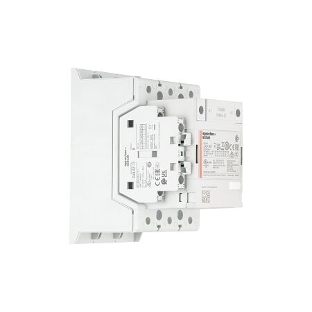 S+S CA9 Contactor 75kW 3Pole 100 to 250VAC and VDC Coil 1NO 1NC Contact Auxiliary