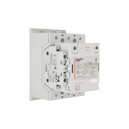 S+S CA9 Contactor 75kW 3Pole 250 to 500VAC and VDC Coil 1NO 1NC Contact Auxiliary