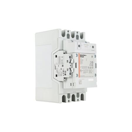 S+S CA9 Contactor 110kW 3Pole 24 to 60VAC and VDC Coil 1NO 1NC Contact Auxiliary