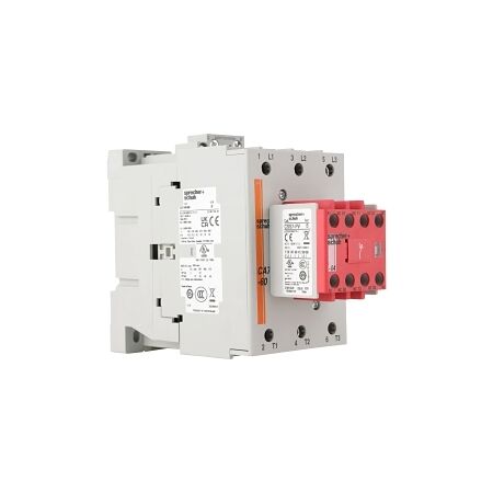 S+S CAS7 Safety Contactor 30kW 3Pole 110VAC Coil 1NO 4NC Contact Auxiliary