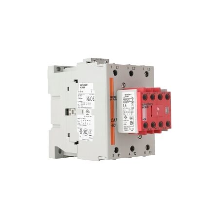 S+S CAS7 Safety Contactor 30kW 3Pole 24VDC Coil 1NO 4NC Contact Auxiliary