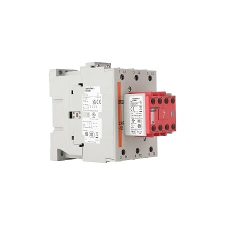 S+S CAS7 Safety Contactor 37kW 3Pole 24VDC Coil 1NO 4NC Contact Auxiliary