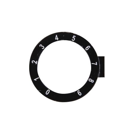 Sprecher and Schuh D7 Legend Plate Potentiometer Numerical Scale 0-9