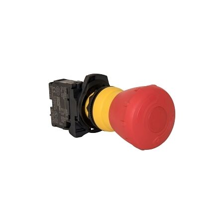 Sprecher and Schuh D7 E Stop 22.5mm Hangsell PK Plastic 2 POS 40mm OPTR MOM TTR Red 1NC SELF MONT