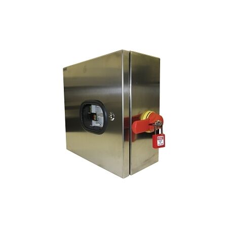 NHP ESS Encl. Loadbreak Switch, SS w/ Viewing Window, Side Operated, 4 Pole 200A