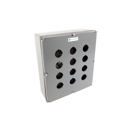Allen-Bradley 800T Enclosure Die Cast Surface Mount 12 Holes Grey for 30.5mm Pushbutton