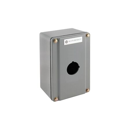 Allen-Bradley 800T Enclosure Die Cast Surface Mount 1 Hole Grey for 30.5mm Pushbutton