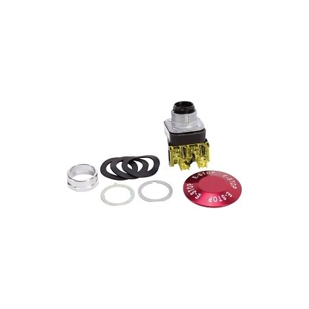 Allen-Bradley 800T/H PB 30.5mm FS Allum Head 2 Pos. Push Pull Non Illum EStop 1N.C. Late Brake Red