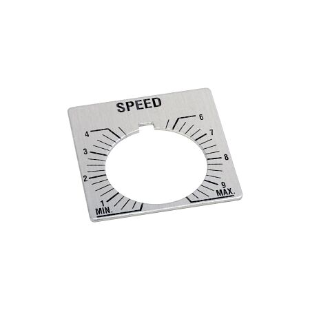 Allen-Bradley 800T Legend Plate 46 x 47mm Grey SPEED for 30.5mm Pushbutton
