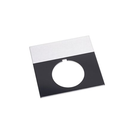 Allen-Bradley 800T Legend Plate 62 x 62mm Jumbo Grey BLANK for 30.5mm Pushbutton