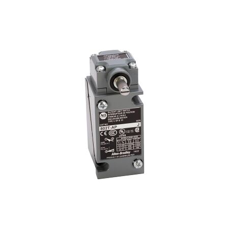 AB 802T Heavy Duty Limit Switch Oiltight Spring Rtrn Lvr IP67 2 CC/CCW 1NO1NC 0.29Nm 13Deg No Base