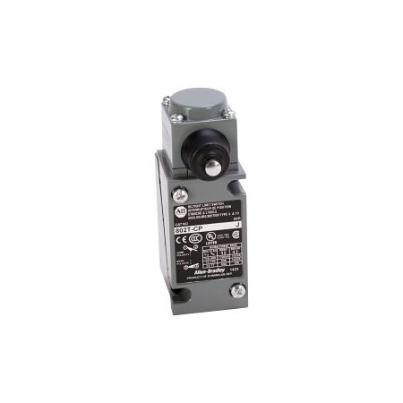 AB 802T Heavy Duty Limit Switch Oiltight Spring Rtrn Side Push Rod 1NO 1NC IP67 16.4N 3.3mm