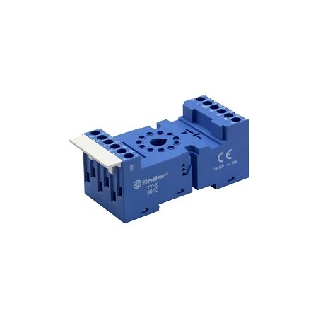 Finder 90 Series Base for 6013 Relay 9902 LED Modules with Metal Clip