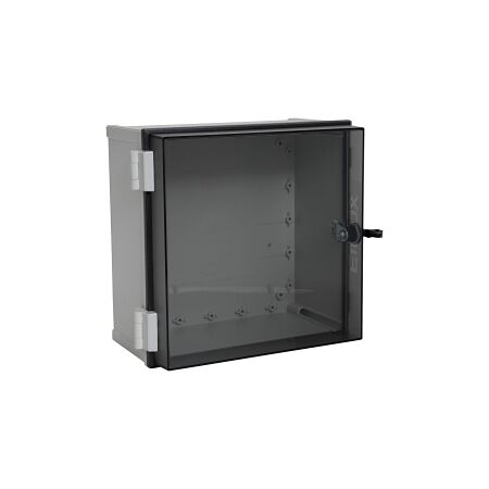 Fibox CAB Enclosure Wall Mount PC IP65 W300 x H300 x D180mm with Lock Clear