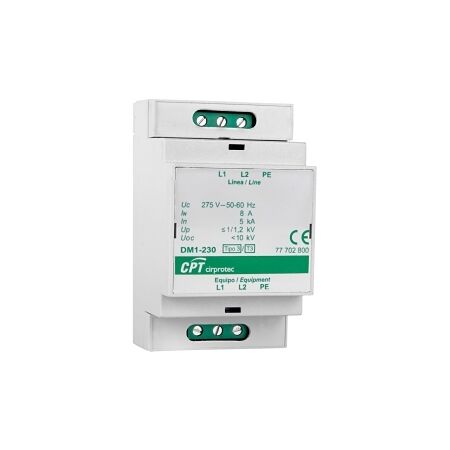 Cirprotec DM SPD Type 3 1 Phase L to N to PE Imax 20kA 240VAC 8A Series
