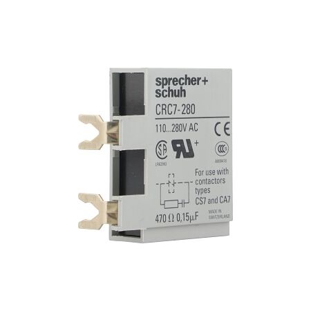 S+S CA7 Coil Suppressor RC Module 110 to 280VAC