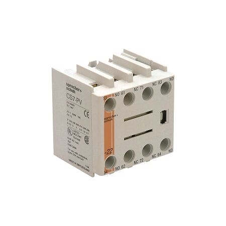 S+S CS7 Auxiliary Contact with 2NC Contact Bifurcated Top Mount