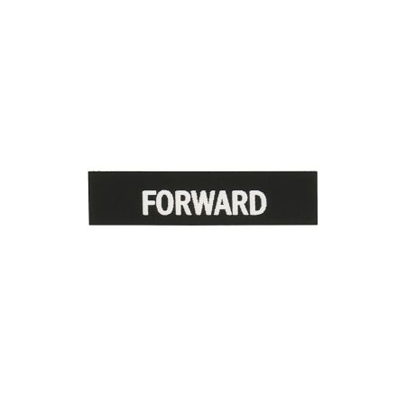 Sprecher and Schuh D7 Legend Plate 30 x 40mm Snap-In White Text FORWARD