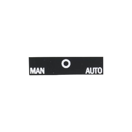 Sprecher and Schuh D7 Legend Plate 30 x 40mm Snap-In White Text MAN O AUTO