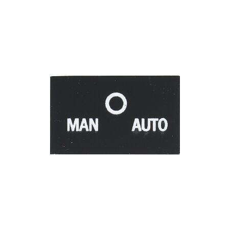 Sprecher and Schuh D7 Legend Plate 30 x 50 mm Snap in Black with White Text MAN O AUTO