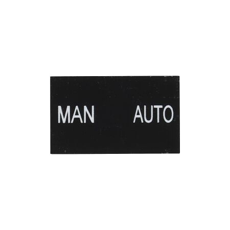Sprecher and Schuh D7 Legend Plate 30 x 50 mm Snap in Black with White Text MAN AUTO