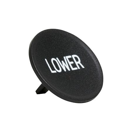 Sprecher and Schuh D7 Colour Cap for Flush Non Illuminated Pushbutton 22.5mm Black Lower
